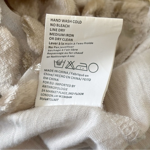 Anthropologie Tiny Top Sequin Velvet Animal Print - Picture 8 of 9